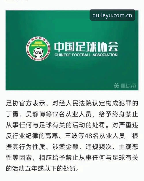 足协第三批禁足名单公布：65人受罚，中国足球反腐风暴如何重塑行业生态？